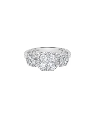 H.j. Namdar 14k 0.80 Ct. Tw. Diamond Cluster Bracelet In Transparent