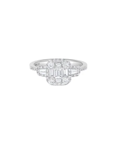 H.j. Namdar 14k 0.83 Ct. Tw. Diamond Cluster Ring In Metallic