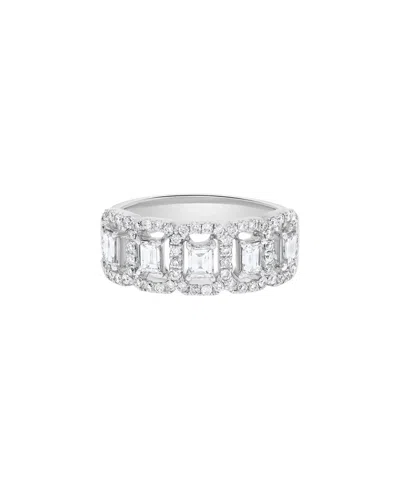H.j. Namdar 14k 1.08 Ct. Tw. Diamond Halo Ring In Metallic