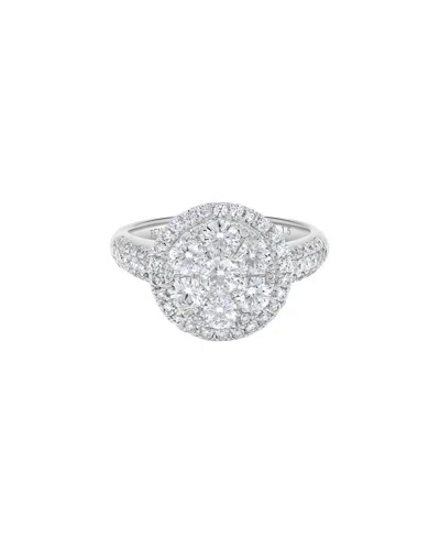 H.j. Namdar 14k 1.54 Ct. Tw. Diamond Cluster Ring In White