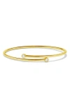 H.j. Namdar 14k Gold Diamond Bypass Bangle Bracelet In Yellow Gold