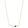 H.j. Namdar 14k Gold Gemstone & Diamond Bar Pendant Necklace In Gold