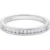 H.j. Namdar 14k White Gold Channel Set Diamond Stackable Ring In White Gold