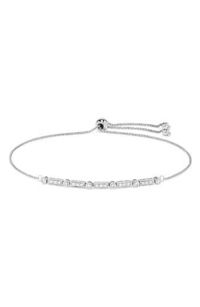 H.j. Namdar 14k White Gold Diamond Slider Bracelet
