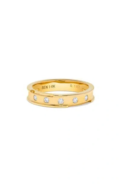 H.j. Namdar 14k Yellow Gold Diamond Band Ring