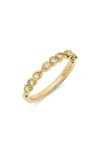 H.j. Namdar 14k Yellow Gold Diamond Stackable Ring In Gold