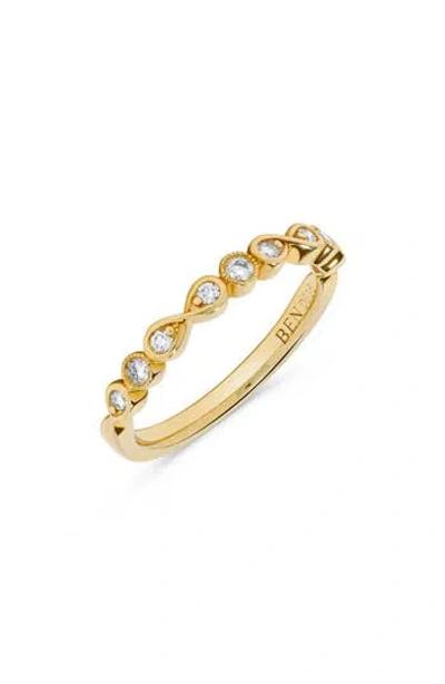 H.j. Namdar 14k Yellow Gold Diamond Stackable Ring