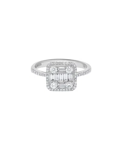 H.j. Namdar 18k 0.75 Ct. Tw. Diamond Cluster Ring In Metallic