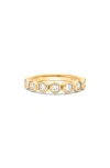 H.j. Namdar Bezel Set Diamond Stacking Ring In Yellow Gold