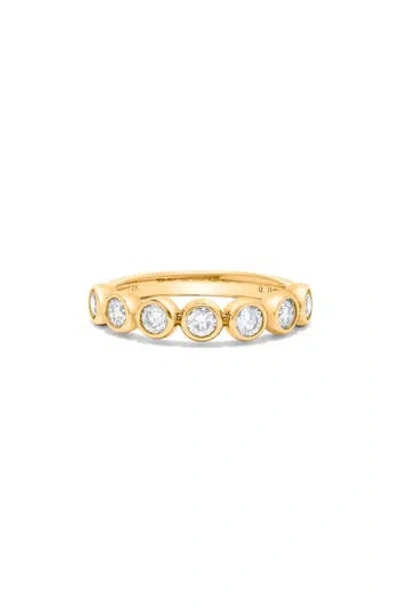 H.j. Namdar Bezel Set Diamond Stacking Ring In Yellow Gold