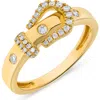 H.j. Namdar Diamond Belt Buckle Ring