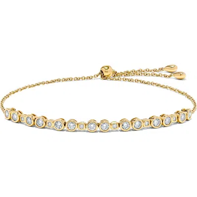 H.j. Namdar Diamond Bezel Bolo Bracelet In Yellow Gold