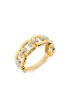 H.j. Namdar Diamond Cushion Link Ring