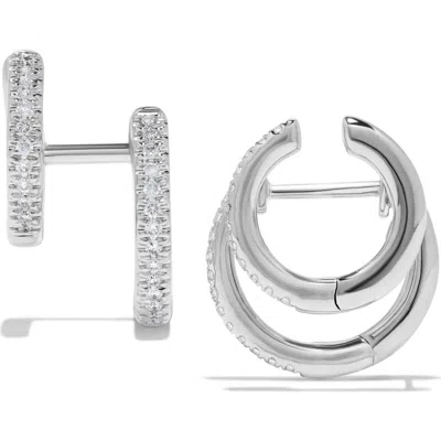 H.j. Namdar Diamond Huggie & Cuff Earrings