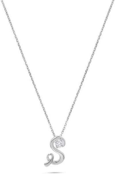 H.j. Namdar Diamond Letter S Necklace In Pattern