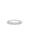 H.j. Namdar Diamond Oval Stacking Ring In 14k White Gold