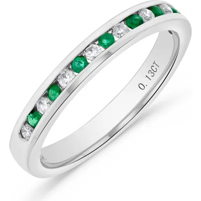H.j. Namdar Emerald & Diamond Band Ring In Gray