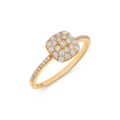 H.j. Namdar H. J. Namdar 0.35 Ct Tw Prong Set Round Diamond Cluster Ring 14k Rose Gold Natural Diamonds Size 6 In Multi
