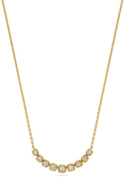 H.j. Namdar H. J. Namdar 0.5 Ct Tw Milgrain Diamond Layer Pendant Necklace 14k Yellow Gold Natural Diamonds In Multi