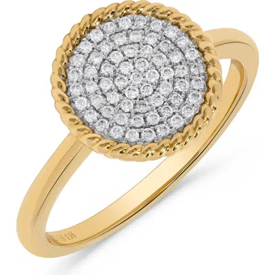 H.j. Namdar Rope Cluster Diamond Ring In Gold