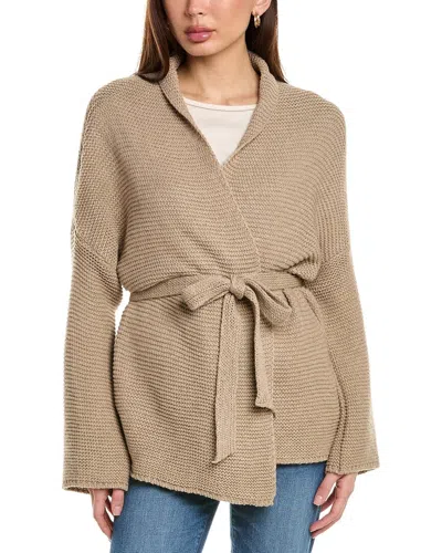Hl Affair Cardigan In Brown