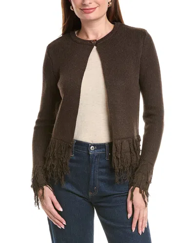 Hl Affair Cardigan In Brown