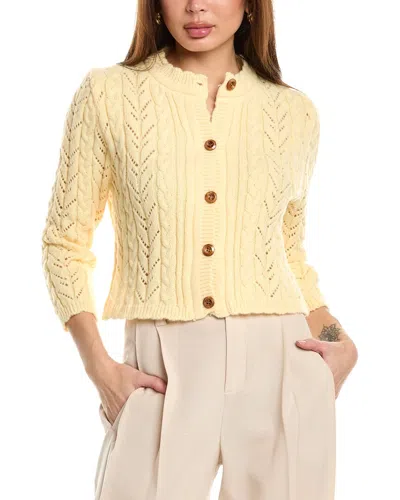 Hl Affair Cardigan In Yellow