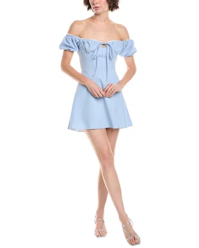 Hl Affair Corset Mini Dress In Blue