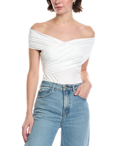 Hl Affair Crisscross Bodysuit In White