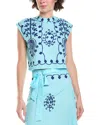 Hl Affair Crop Top In Blue