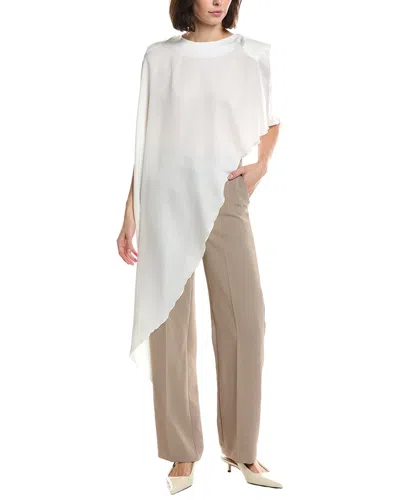 Hl Affair Extreme Asymmetrical Top In White