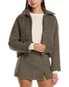 Hl Affair Houndstooth Jacket In Multi