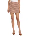 Hl Affair Houndstooth Mini Skirt In Brown