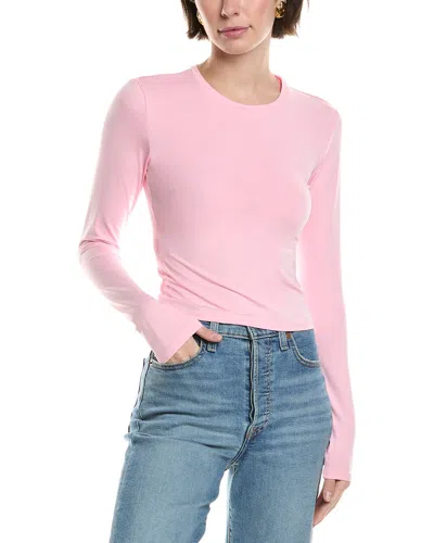 Hl Affair Knit Shirt In Pink