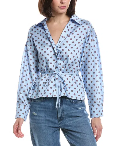 Hl Affair Long Sleeve Top In Blue