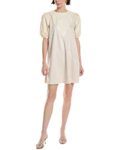 Hl Affair Mini Dress In Neutral