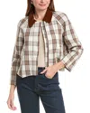 Hl Affair Plaid Button Top In Multi