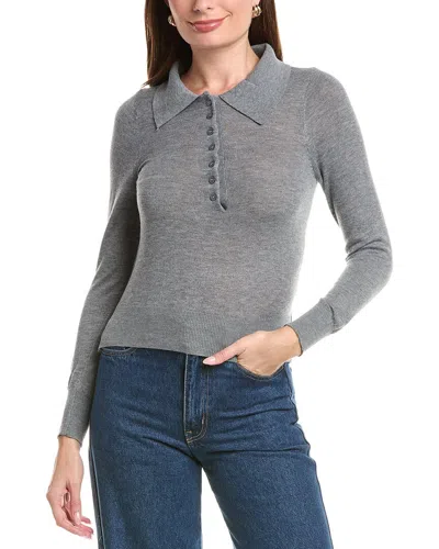 Hl Affair Polo Sweater In Gray