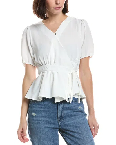 Hl Affair Short Sleeve Top In White