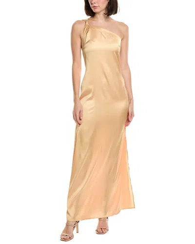 Hl Affair Sleeveless Maxi Dress In Yellow