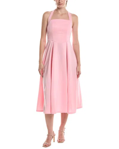 Hl Affair Sleeveless Midi Dress In Pink