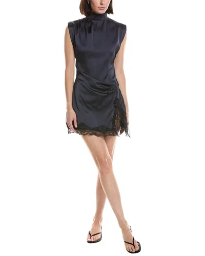 Hl Affair Sleeveless Mini Dress In Blue