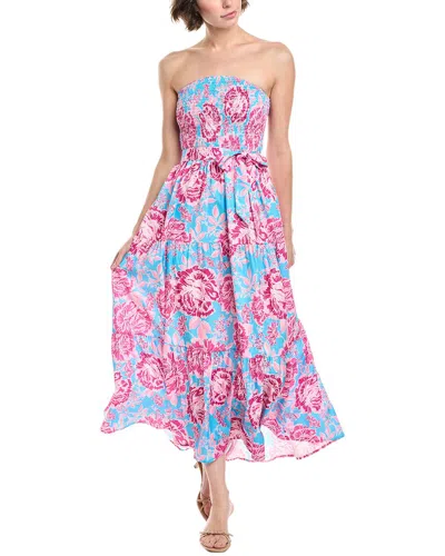 HL AFFAIR SMOCKED MIDI DRESS