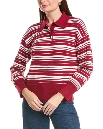 Hl Affair Stripe Polo Shirt In Red