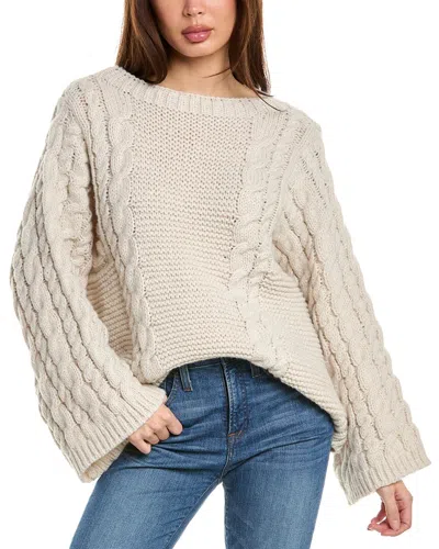 Hl Affair Sweaterdress In White