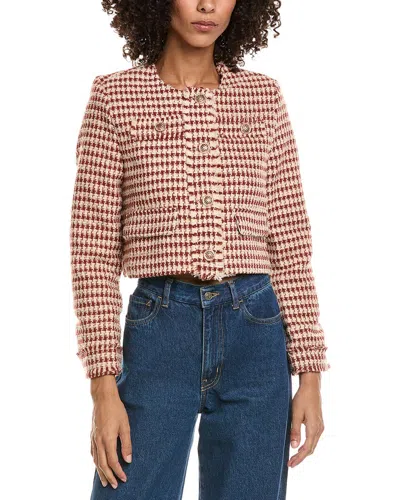 Hl Affair Tweed Cardigan In Pink