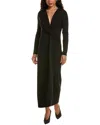 Hl Affair Twisted Knot Maxi Dress In Black