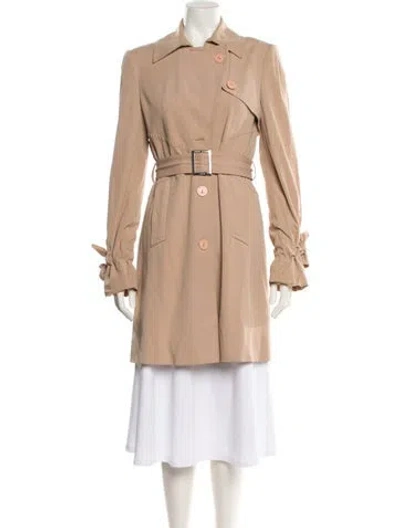 Pre-owned Hl Paris By Herve Leger Trench Coat In Neutral