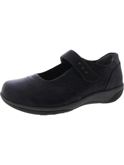 Hälsa Aloe Womens Leather Mary Janes In Black