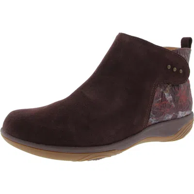 Hälsa Althea Womens Zipper Suede Booties In Multi